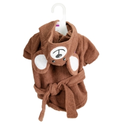 Picture of ROBE CANINE TEDDY BEAR HOODED Brown - Medium