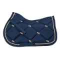 Picture of BACK ON TRACK EQUINE NIGHTS COLLECTION JUMP SADDLE PAD NOBLE BLUE