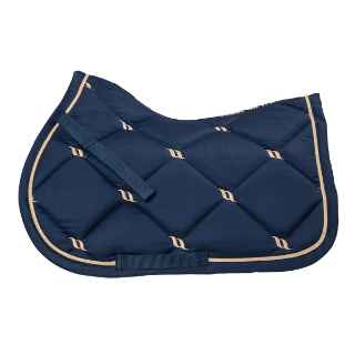 Picture of BACK ON TRACK EQUINE NIGHTS COLLECTION JUMP SADDLE PAD NOBLE BLUE