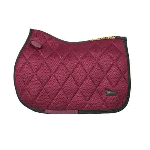 Picture of BACK ON TRACK EQUINE AIRFLOW JUMP SADDLE PAD - Wine Red