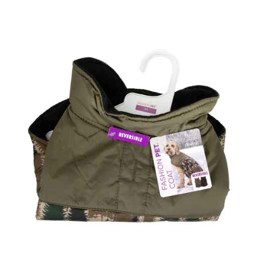 Picture of COAT CANINE WOODLAND WALKIES Forest Green - Medium