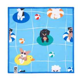 Show details for QUICK DRY PAW TOWEL Pool Party - 12in x 12in Picture of QUICK DRY PAW TOWEL Pool Party - 12in x 12in