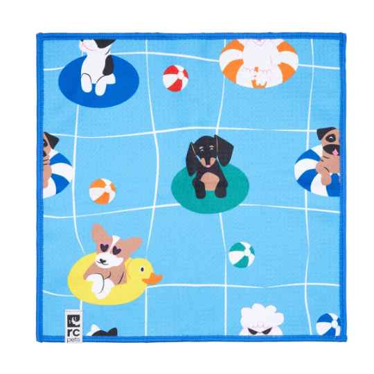 Picture of QUICK DRY PAW TOWEL Pool Party - 12in x 12in