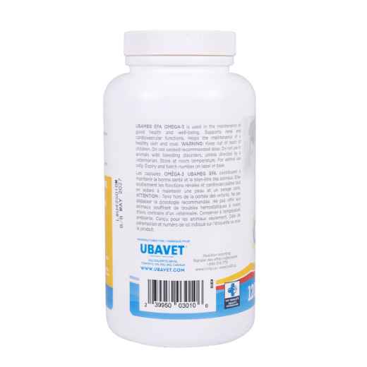 Picture of UBAVET UBAMEG OMEGA 3 FATTY ACID 1000mg CAPS - 120's