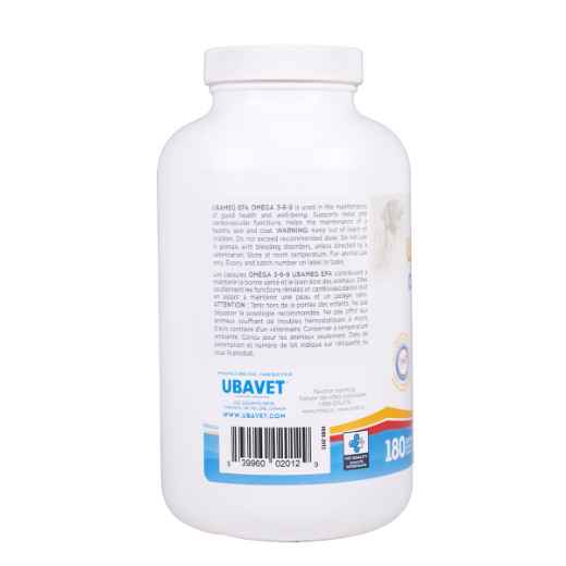 Picture of UBAVET UBAMEG OMEGA 3-6-9 FATTY ACID CAPS - 180's