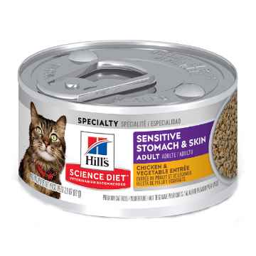 Show details for FELINE SCIENCE DIET SENSITIVE STOMACH and SKIN CHICKEN - 24 x 2.9oz cans Picture of FELINE SCIENCE DIET SENSITIVE STOMACH and SKIN CHICKEN - 24 x 2.9oz cans