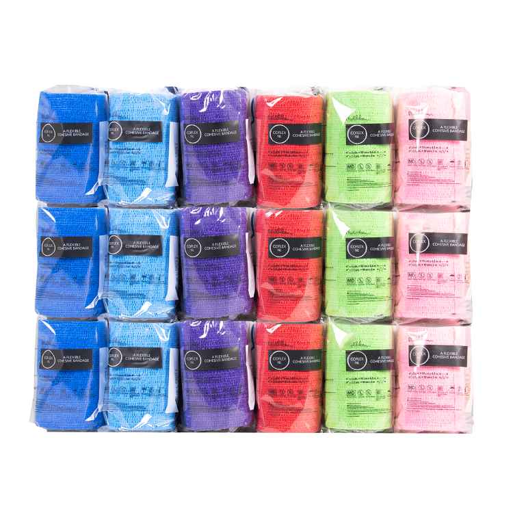 Picture of COFLEX WRAP LATEX FREE 4in x 5yd COMBO COLOR PACK - 18/box
