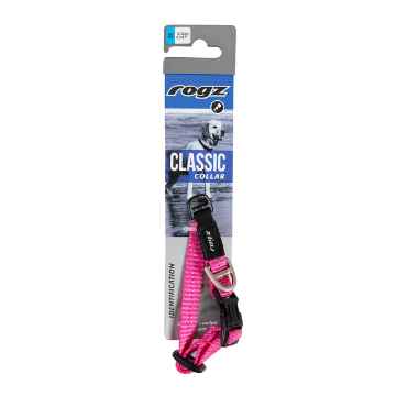 Show details for COLLAR CANINE ROGZ UTILITY FIREFLY Pink - 3/8in x 6-8.5in Picture of COLLAR CANINE ROGZ UTILITY FIREFLY Pink - 3/8in x 6-8.5in