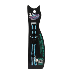 Picture of COLLAR FELINE SIMON'S NYLON SNAG FREE BREAKAWAY Adjustable - Reflective Blue
