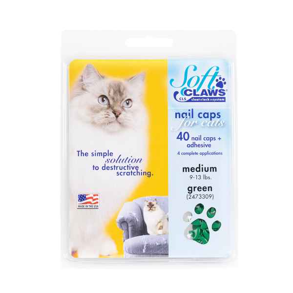 Picture of SOFT CLAWS TAKE HOME KIT FELINE MEDIUM - Green