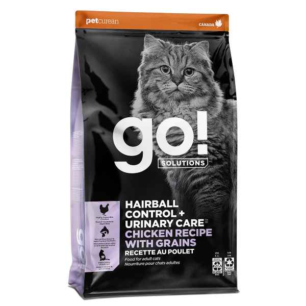 Picture of FELINE GO! HAIRBALL & URINARY Chicken with Grains - 3lb / 1.36kg