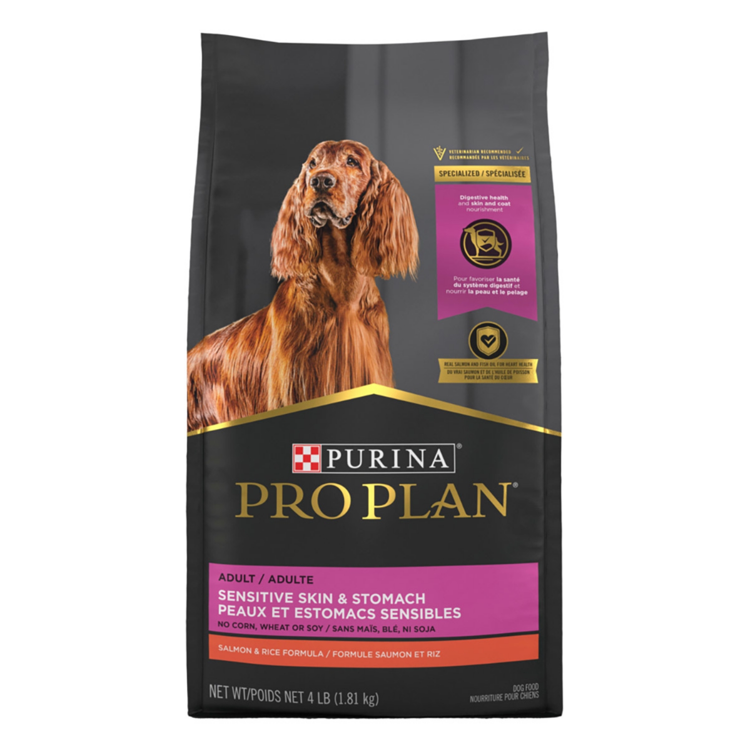Picture of Purina Pro Plan Sensitive Skin/Stomach Salmon & Rice Formula Dry Dog Food - 1.81kg