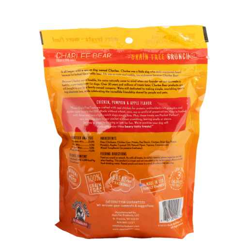 Picture of TREAT CANINE CHARLEE BEAR CRUNCH with Pumpkin and Apple - 8oz/226g