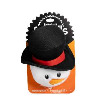 Picture of XMAS HOLIDAY CANINE FABDOG SNOWMAN FABALL - Large 