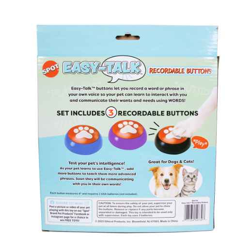 Picture of TOY DOG EASY-TALK Recordable Buttons Set - 3/pk