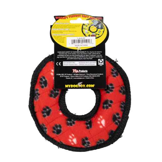 Picture of TOY DOG TUFFIES Rumble Ring Jr Red - 7in D x 1in thick