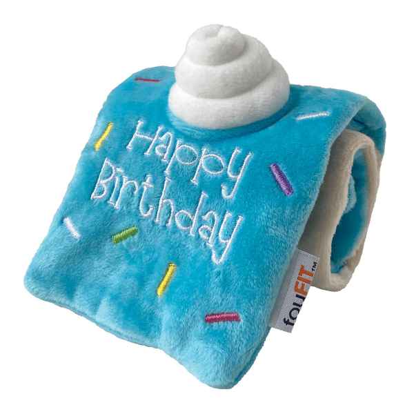 Picture of TOY DOG Hide'n Seek Birthday Roll Cake Blue - 13.5in