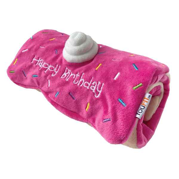 Picture of TOY DOG Hide'n Seek Birthday Roll Cake Pink - 13.5in