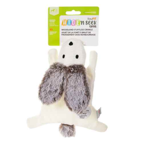 Picture of TOY DOG Hide'n Seek Woodland Stuffless Crinkle Bunny - 8in