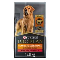 Picture of Purina Pro Plan Adult Shredded Blend Beef & Rice Dry Food - 15.9kg