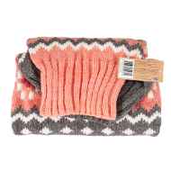 Picture of SWEATER CANINE Chilly Dog Peach Fairisle - XX Large