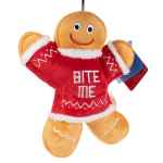 Picture of XMAS HOLIDAY CANINE HUXLEY Bite Me Gingerbread Man - Large 