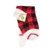 Picture of XMAS STOCKING CHILLY DOG HAND KNIT  WOOL - Buffalo Plaid