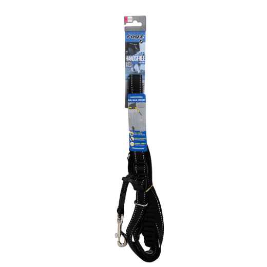 Picture of LEAD CANINE ROGZ UTILITY HANDS FREE Black - 1in x 4.9 - 6.97ft