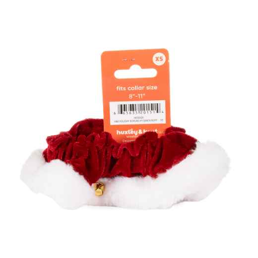 Picture of XMAS HOLIDAY Santa Red Neck Ruff with Bells - X Small 