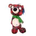 Picture of XMAS HOLIDAY CANINE LULUBELLES POWER PLUSH Plaidington Bear - Large 