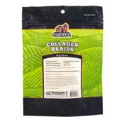 Picture of TREAT CANINE REDBARN COLLAGEN BRAID Small - 3/pk