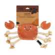 Picture of TOY DOG ZIPPYPAWS ecoZippy Suede and Rope Buddies - Crab