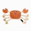 Picture of TOY DOG ZIPPYPAWS ecoZippy Suede and Rope Buddies - Crab