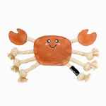 Picture of TOY DOG ZIPPYPAWS ecoZippy Suede and Rope Buddies - Crab