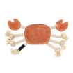 Picture of TOY DOG ZIPPYPAWS ecoZippy Suede and Rope Buddies - Crab