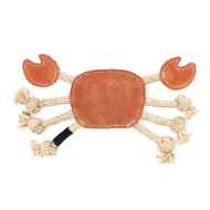 Picture of TOY DOG ZIPPYPAWS ecoZippy Suede and Rope Buddies - Crab