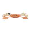 Picture of TOY DOG ZIPPYPAWS ecoZippy Suede and Rope Buddies - Crab