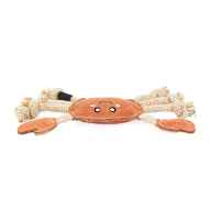 Picture of TOY DOG ZIPPYPAWS ecoZippy Suede and Rope Buddies - Crab