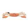 Picture of TOY DOG ZIPPYPAWS ecoZippy Suede and Rope Buddies - Crab