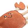 Picture of TOY DOG ecoZippy Suede and Rope Buddies - Crab