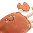 Picture of TOY DOG ZIPPYPAWS ecoZippy Suede and Rope Buddies - Crab