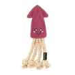 Picture of TOY DOG ZIPPYPAWS ecoZippy Suede and Rope Buddies - Squid