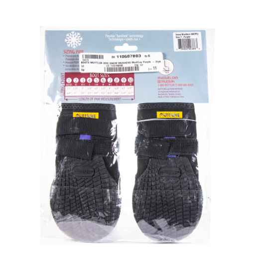 Picture of BOOTS MUTTLUK DOG SNOW MUSHERS Med/Lrg Purple - 2/pk