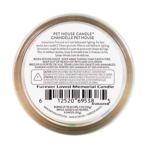 Picture of CANDLE PET HOUSE  One Fur All Furever Loved Memorial  - 8.5oz