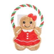 Picture of XMAS HOLIDAY CANINE SILVERPAW Ginger Lady Cookie Rope Toy 