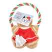 Picture of XMAS HOLIDAY CANINE SILVERPAW Ginger Lady Cookie Rope Toy 