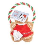 Picture of XMAS HOLIDAY CANINE SILVERPAW Ginger Lady Cookie Rope Toy 