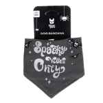 Picture of HALLOWEEN BANDANA Spooky Vibes Charcoal - X Small/Small