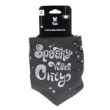 Picture of HALLOWEEN BANDANA Spooky Vibes Charcoal - Medium/Large