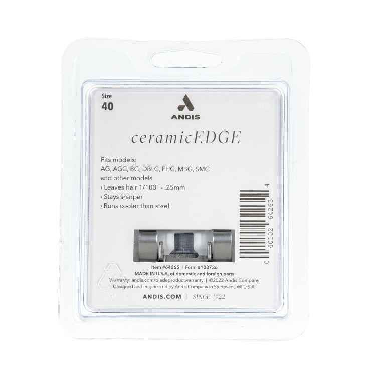 Picture of CLIPPER BLADE ANDIS #40 CeramicEdge - 0.25mm (64265) 